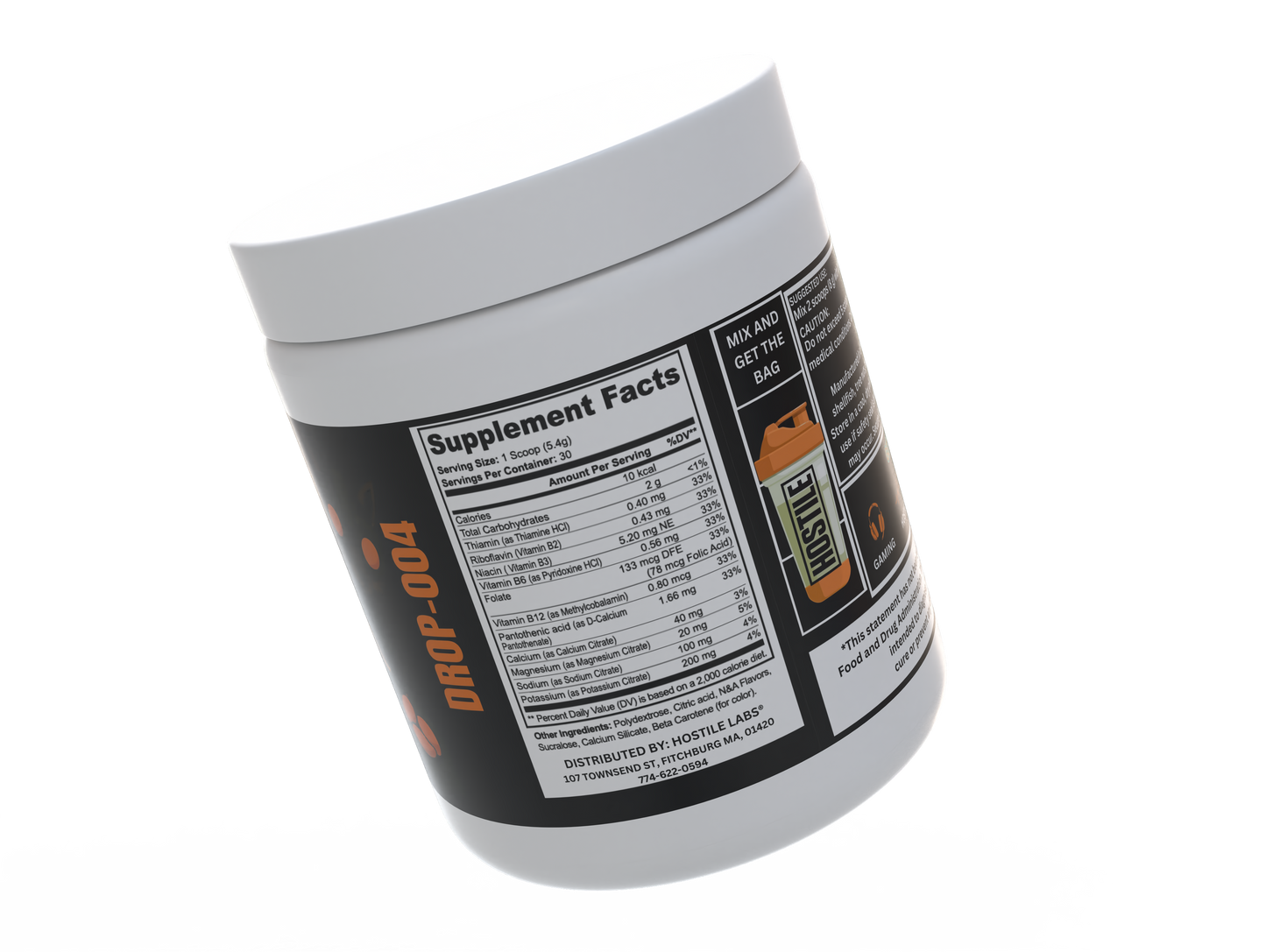HOSTILE- ZERO TRACE Hydration Mango